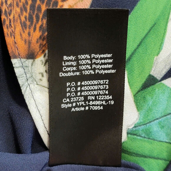 Aritzia Babaton Wallace Floral V Neck Short Sleeve Tie Waist Wrap Dress Size XS - Picture 14 of 16